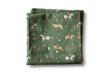 Christmas Horse Equestrian Kitchen Tea Towel Waffle Holiday