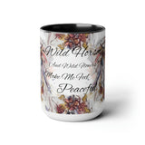 All Designs Equine Romantic Flower Horse Watercolor Mug, Inspirational Gift