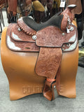 C2762  Vintage Show Saddle 16" Arabian Tree Chestnut Full Tool Saddle
