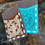 Countryside Co. Tooled Leather Credit Card Holder