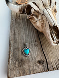 Boho Ranch Shop Western Semi Stone Rhinestone Heart Necklace