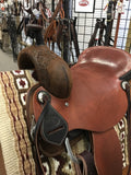 Paul Taylor 15 1/2" Ranch Cutting Saddle Round Skirt