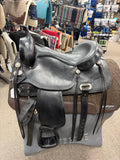 C2806 Used Hilason Treeless Western Trail Saddle 17"
