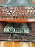 C2763 Used Billy Cook Pro Reiner 16" Saddle
