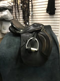 C2777 Used Cliff Barnsby All Purpose 17.5 Medium Wide Saddle
