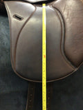 C2710 Used Cavaletti Covered Collection Dressage Saddle 17 1/2"