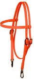 Beta Browband Headstall by Berlin Leather - Snap Cheeks