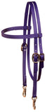 Beta Browband Headstall by Berlin Leather - Snap Cheeks