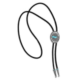 Montana Silversmiths Boot Stitch Turquoise Bolo Tie