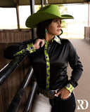 Ranch Dress'n CHECKMATE SATIN PERFORMANCE RODEO SHIRT