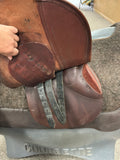 C2809 Used Stubben Jump Saddle 17" (cover included)
