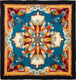 Wyoming Traders Silk Wild Rag - Steel Blue Frontier
