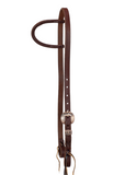 Paul Taylor 3/4" Slip Ear Headstall - Antique Copper Dotted Buckle