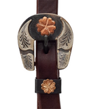 Paul Taylor 3/4" Browband Headstall - Copper Clover Buckle Sets