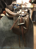 C2767 Used 18" Prestige Brown Dressage Saddle
