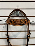 Billy Cook Headstall 3/4 Sunflower Dyed Background