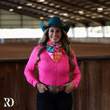 Ranch Dress'n PINK STITCHED PERFORMANCE RODEO SHIRT