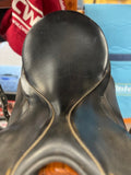 C2693 Used 17.5" Collegiate Black Dressage Saddle