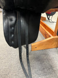 C2702 Used Keiffer Dressage Saddle 18" Medium Tree