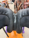 C2830 Used 18" Trilogy Amadeo Elite Dressage Saddle