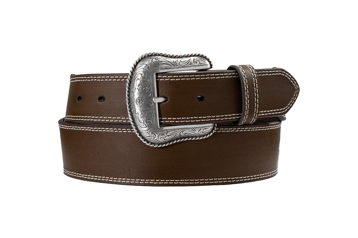 Nocona Men's Double Ribbon Inlaid Belt