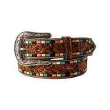 Nocona Ladies Floral Tooled Hand Painted Belt