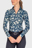Kastel Denmark Sailor Blue French Tulip Long Sleeve 1/4 Zip Sun Shirt