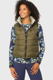 Kastel Denmark Olive Green with Sage Reversible Puffer Vest
