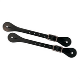 Mens Spur Strap Bridle Leather Black
