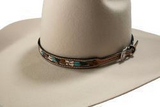 Twister Feather Filigree Tan Hatband