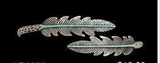 Silver Strike Antique Silver Feather Bracelet