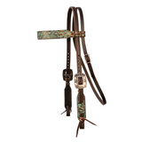 Professionals Choice 5/8" Tapered Copper Emerald Browband Headstall