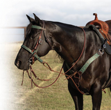 Professionals Choice 5/8" Tapered Copper Emerald Browband Headstall