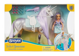 Breyer Magical Unicorn & Rider Twila & Moonstone