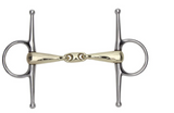 Shires Full Cheek Bit with Brass Alloy 16mm Lozenge Mouthpiece