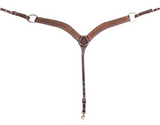 Martin Breastcollar 2 inch with Weave Tooled with Weathered Antique