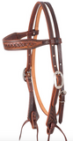 Martin Browband Headstall Weathered Antique and Latigo Ties
