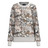 Hooey Girls Stallion Crew Horse Print Pullover Sweatshirt
