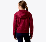 Ariat Youth Spiffy Full Zip Sweatshirt with Horsin Around Print