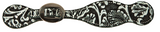 Women's Black & White Paisley Spur Strap
