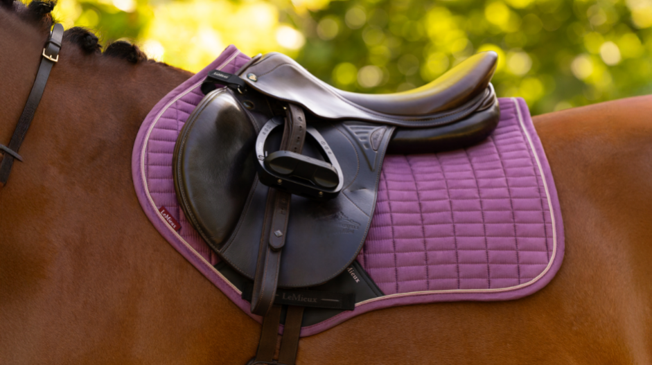 LeMieux Suede Close Contact Square Saddle Pad - Seasonal Colors
