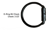 Dutton Bits D-Ring with a Smooth Dogbone and Rollers Snaffle