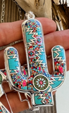 Boho Ranch Shop Western Pendant Necklace - Cactus
