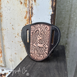 Countryside Co. Lucky Horseshoe Tooled Leather Sheath