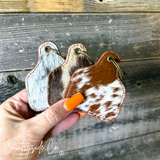 Countryside Co. Cowhide Cowtag Keychain