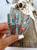 Boho Ranch Shop Western Turquoise Stone Stretch Bracelet 