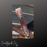 Countryside Co. Pecos Tooled Leather Keychain Wristlet