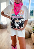 Boho Ranch Shop LUXE MAKEUP bag Genuine Hair On travel