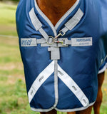 Horseware Ireland Amigo 1200D Turnout - Navy / Titanium Grey & Silver (0g)