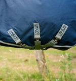 Horseware Ireland Amigo 1200D Turnout - Navy/Titanium Grey & Silver (100g)